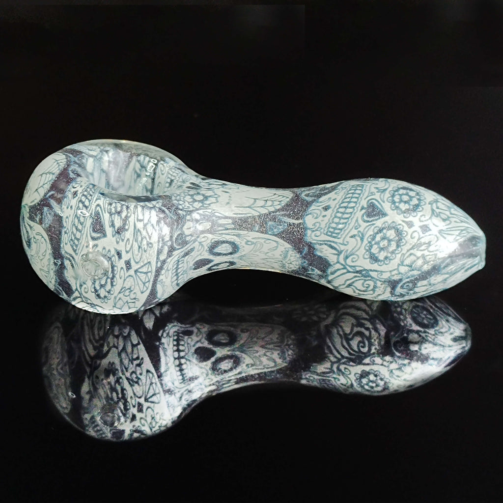 Ink Wash Painting Style Glass Pipe