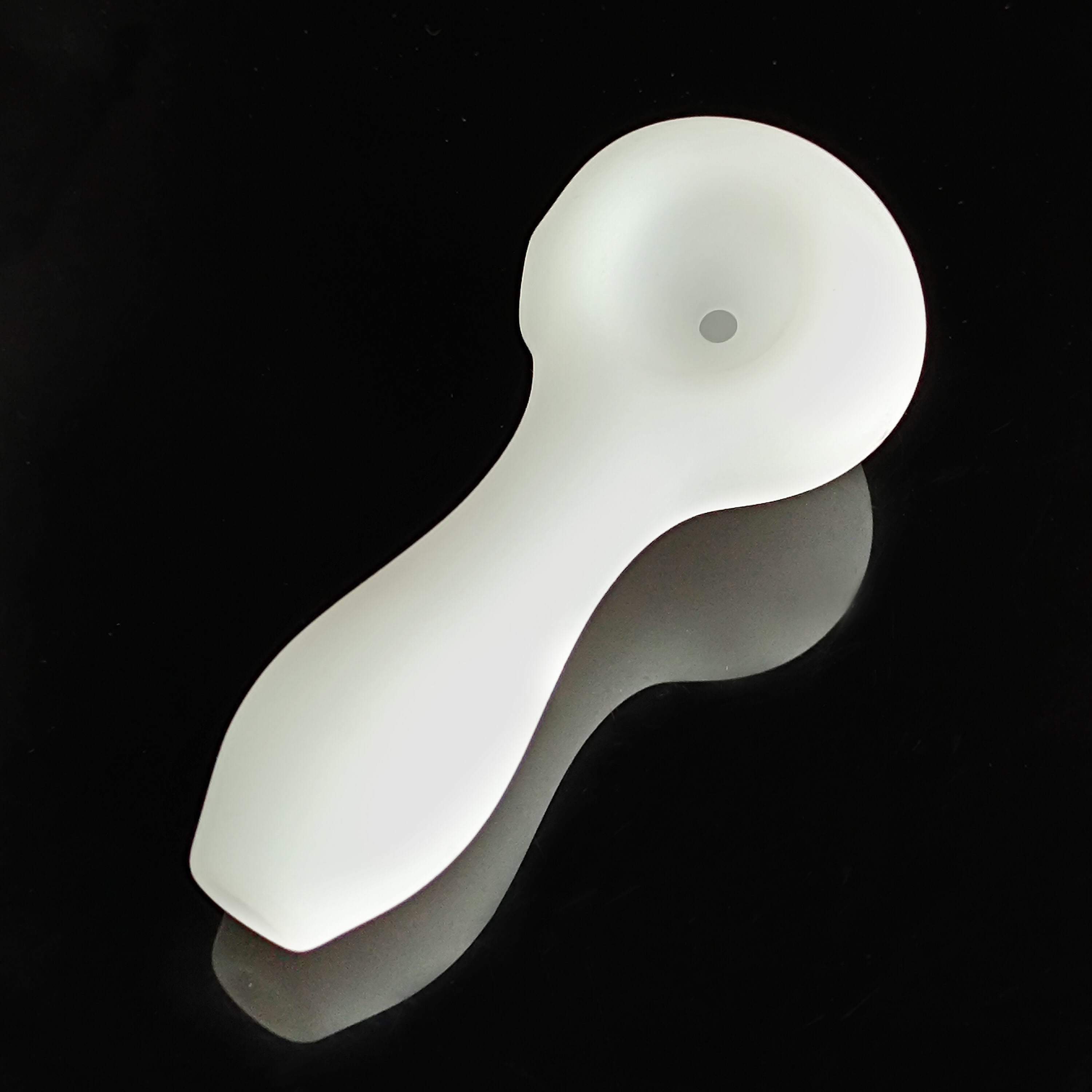 White Frosted Glass Pipe