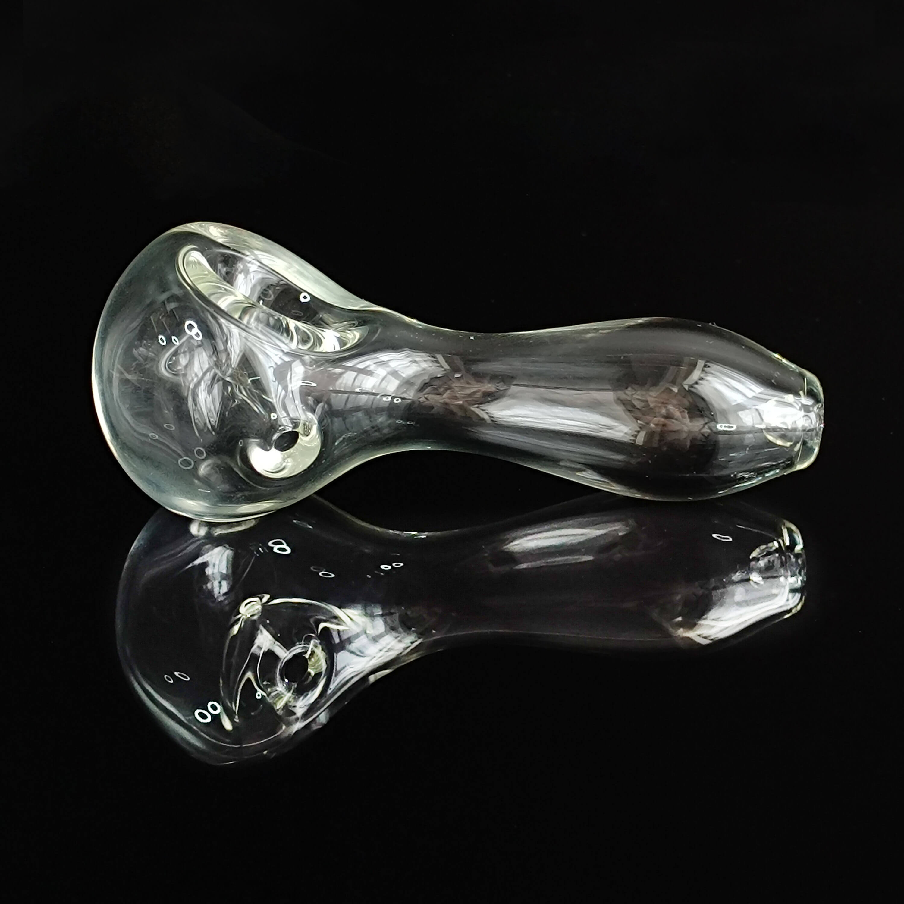 Transparent Glossy Glass Pipe