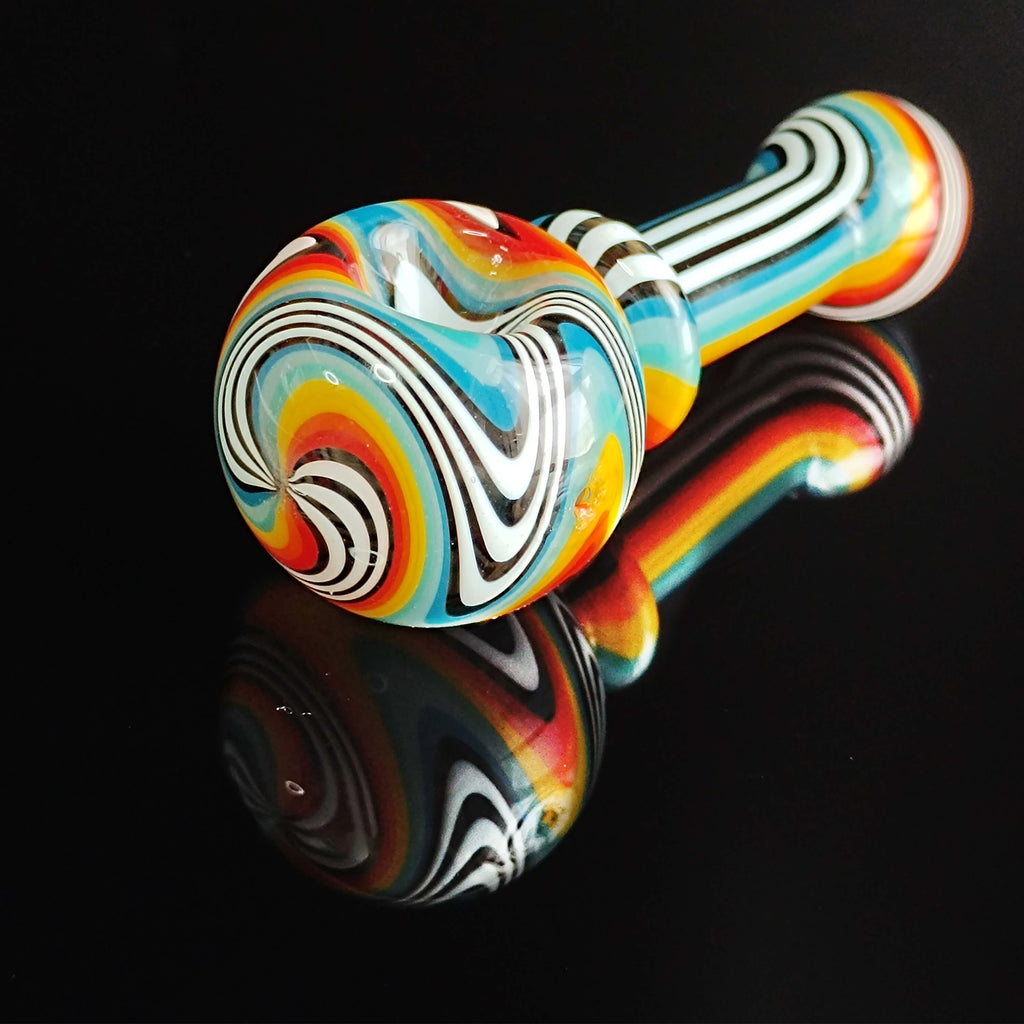 Colorful Striped Glass Pipe