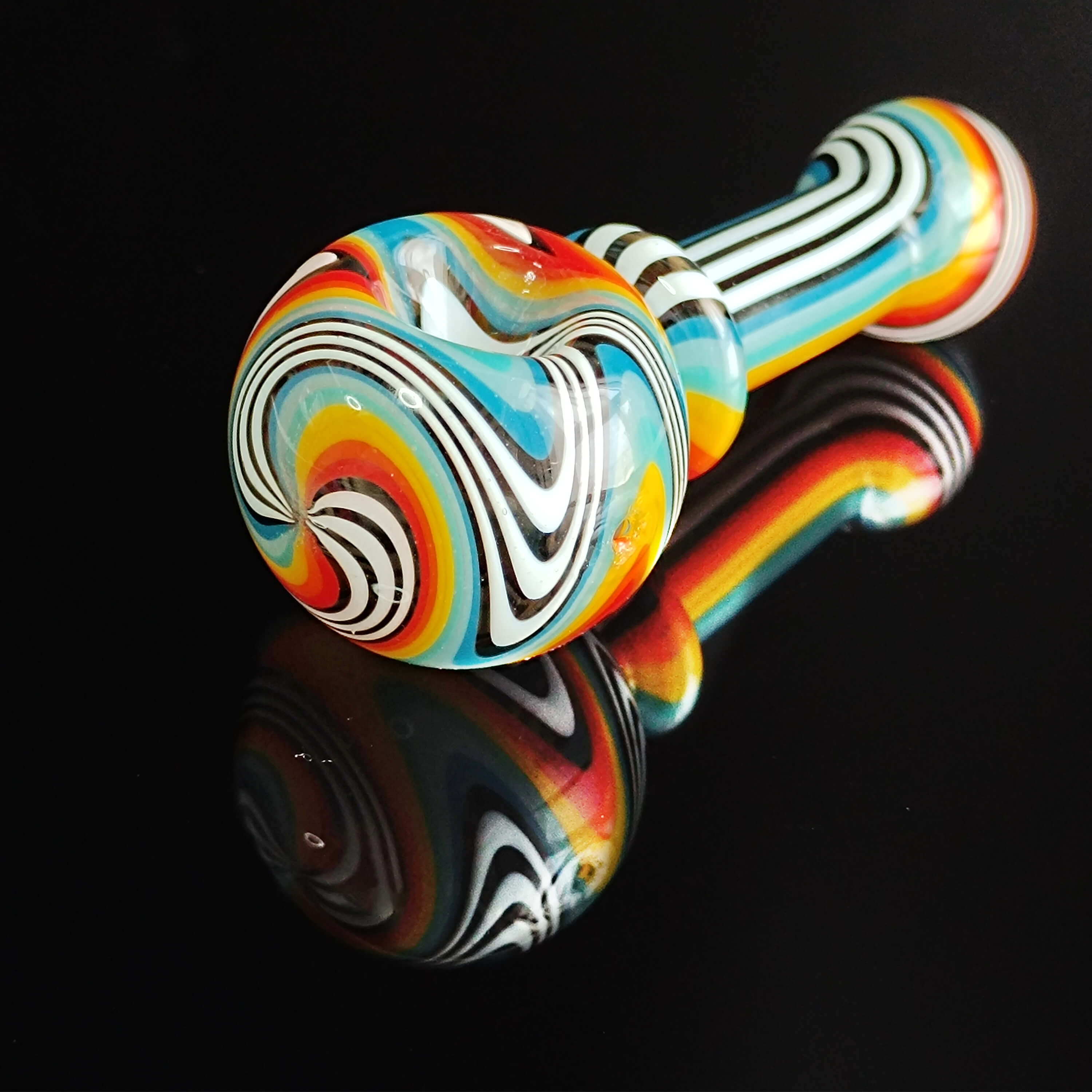 Colorful Striped Glass Pipe