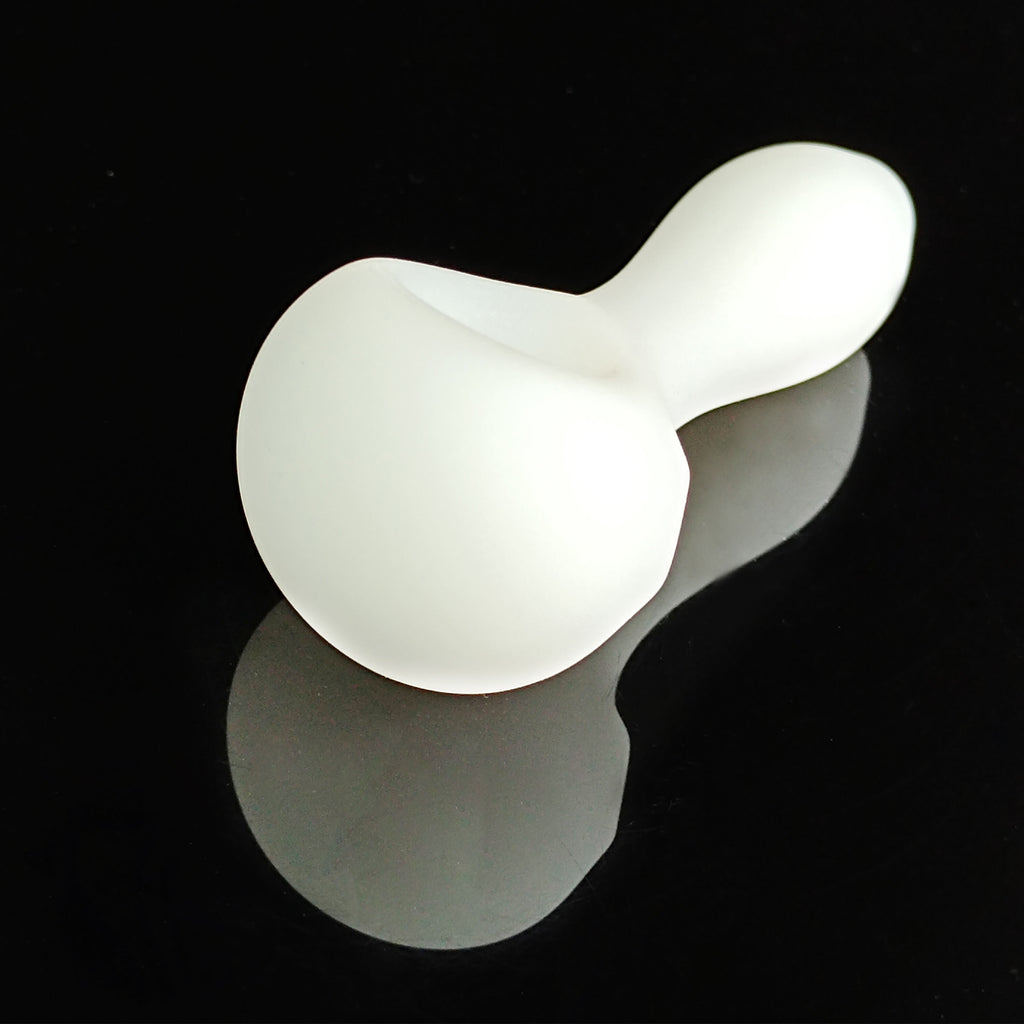 White Frosted Glass Pipe