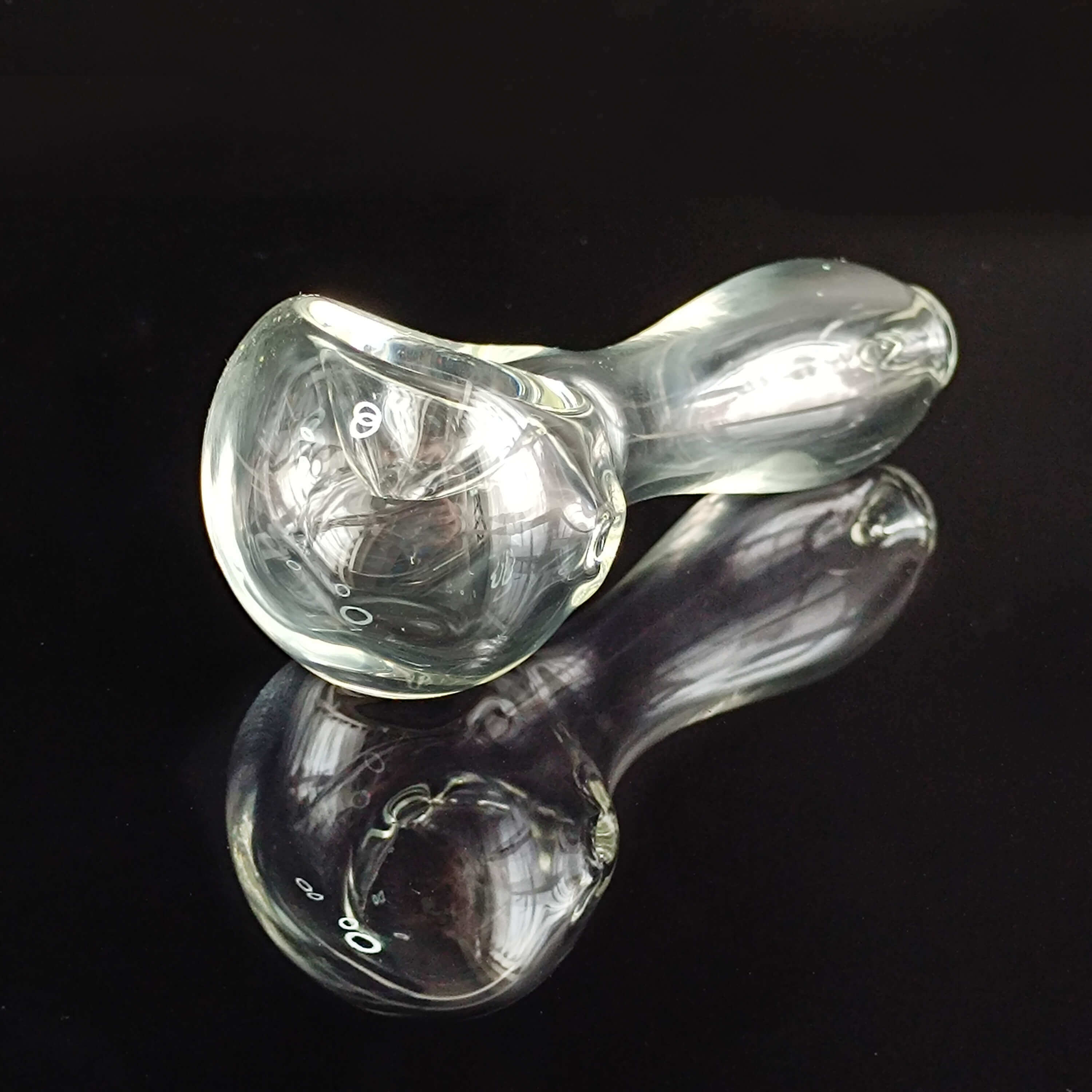 Transparent Glossy Glass Pipe