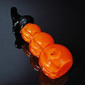 5 Inch Pumpkin Glass Pipe,Halloween Gift,Unique Gift for Her,Art Womens Pipes,Spoon Pipe,Pocket Pipe,Gift Set