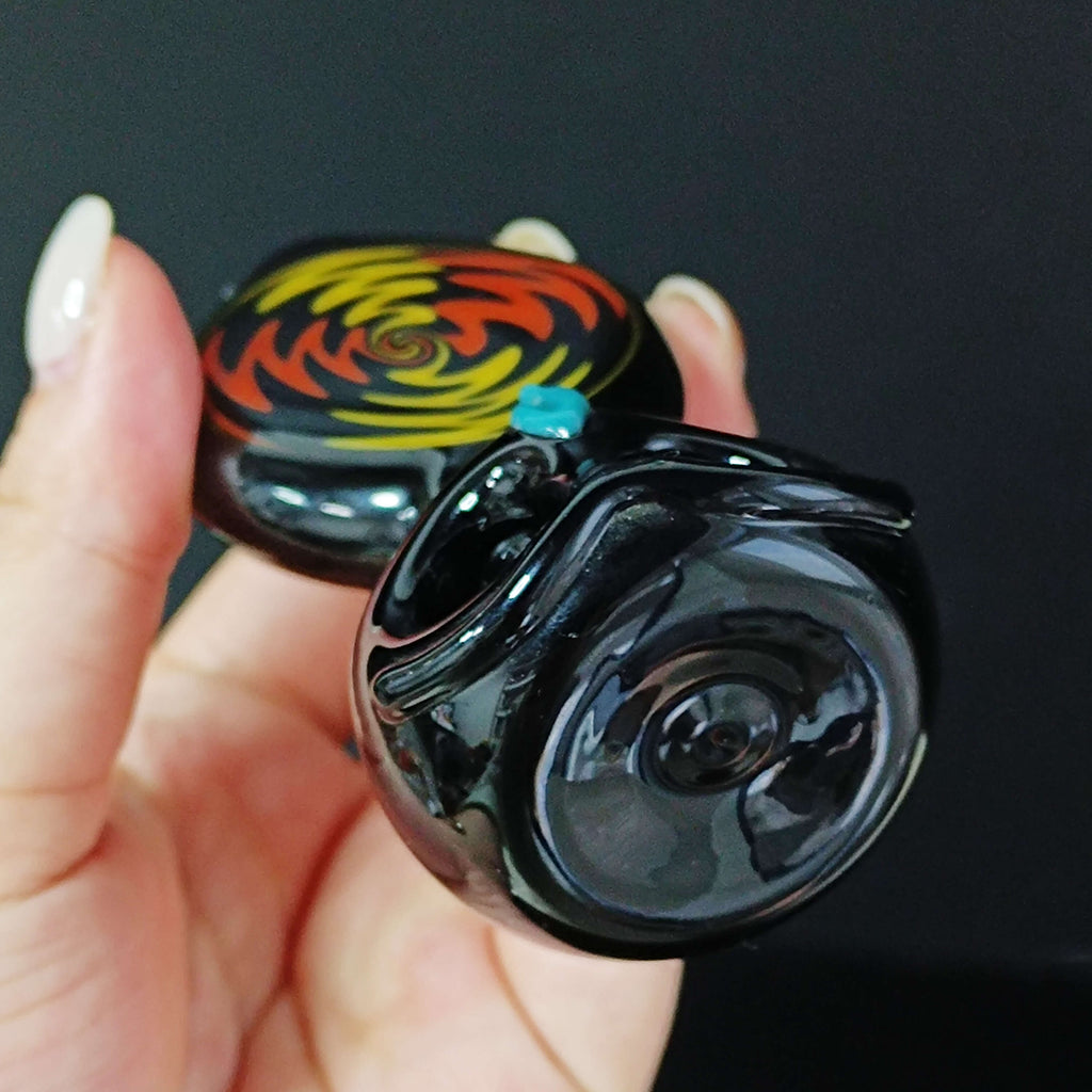 Handcrafted Owl Glass Pipe