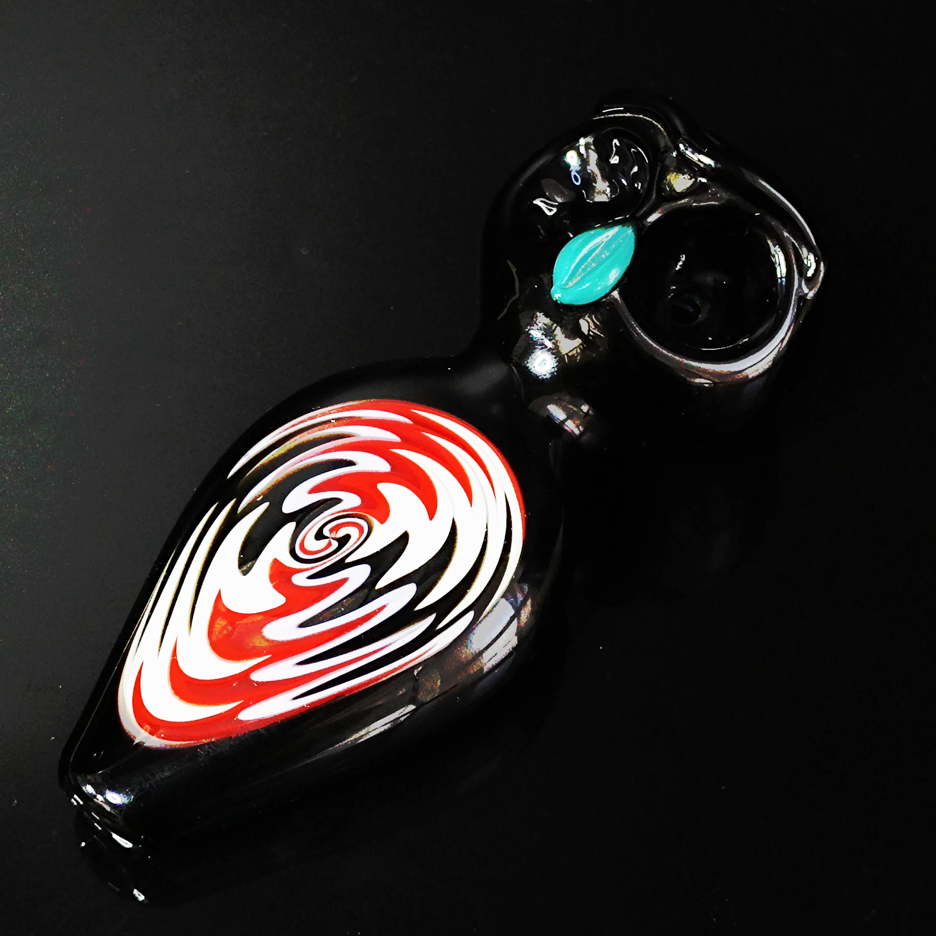 Handcrafted Owl Glass Pipe