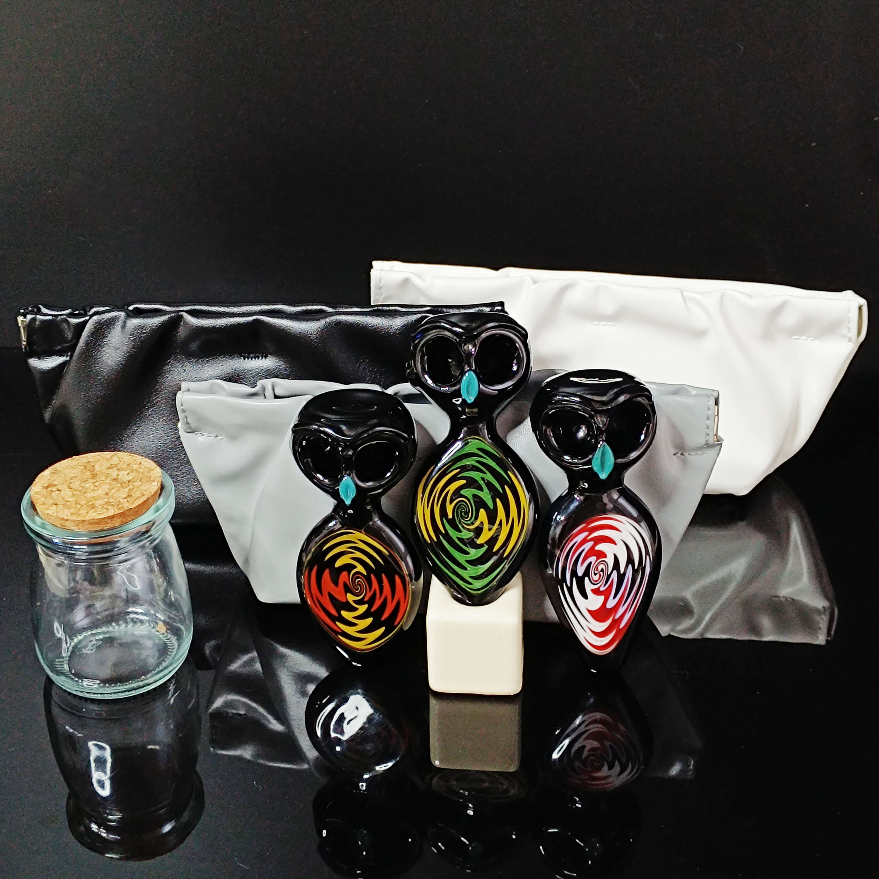 Handcrafted Owl Glass Pipe